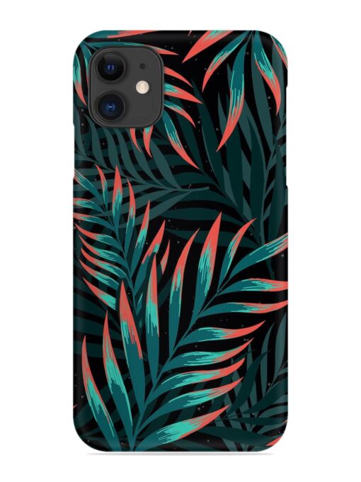 Green Leaf Art Snap Case for Apple Iphone 12 Zapvi