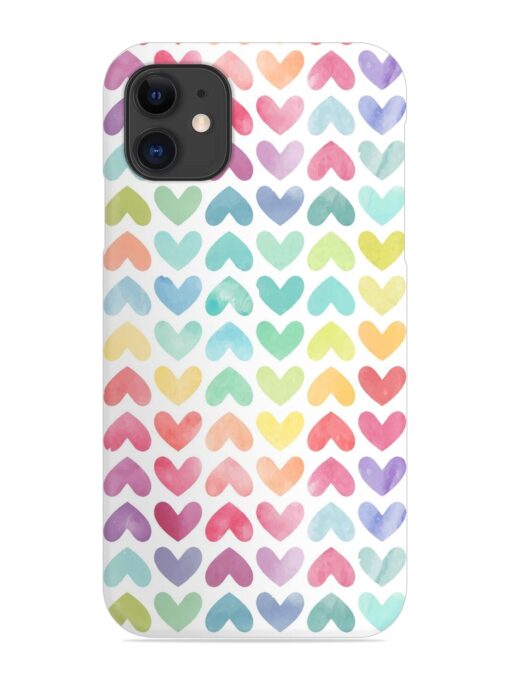 Seamless Colorful Watercolor Snap Case for Apple Iphone 12 Zapvi