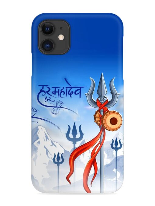 Har Har Mahadev Trishul Snap Case for Apple Iphone 12 Mini Zapvi