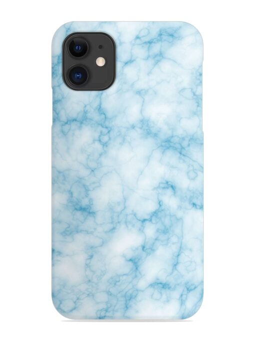 Blue White Natural Marble Snap Case for Apple Iphone 12 Mini Zapvi