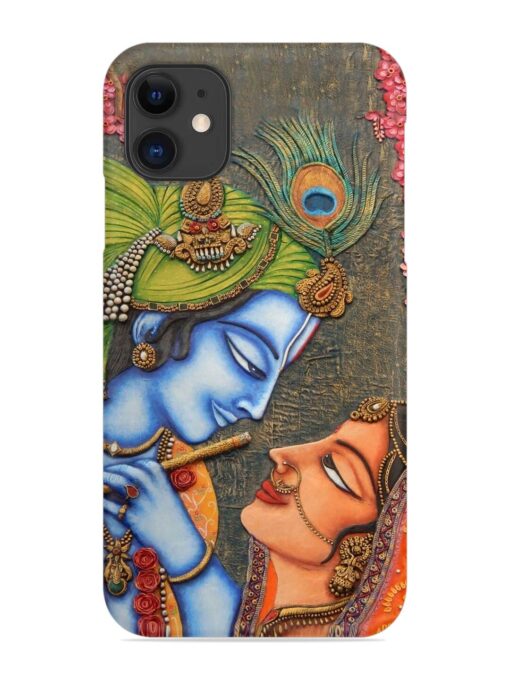 Lord Radha Krishna Flute Art Snap Case for Apple Iphone 12 Mini Zapvi