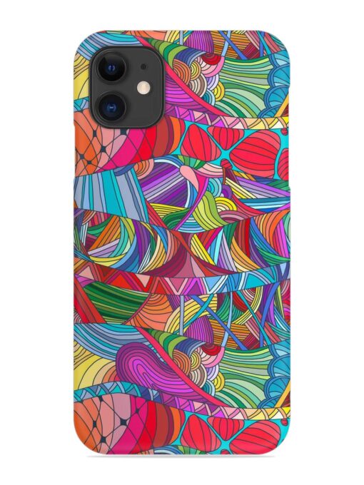 Seamless Patterns Hand Drawn Snap Case for Apple Iphone 12 Mini Zapvi