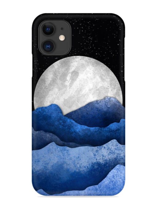 Full Moon Mountain Vector Snap Case for Apple Iphone 12 Mini Zapvi