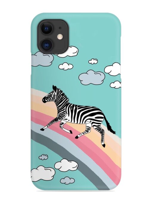 Running Zebra Snap Case for Apple Iphone 12 Mini Zapvi