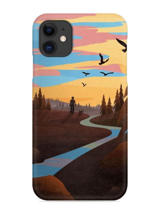 Natural Landscape Art Snap Case for Apple Iphone 12 Mini Zapvi