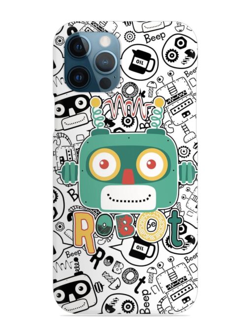 Robot Modern Seamless Pattern Snap Case for Apple Iphone 12 Pro Zapvi