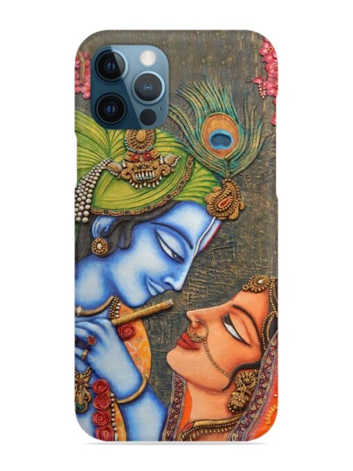 Lord Radha Krishna Flute Art Snap Case for Apple Iphone 12 Pro Zapvi