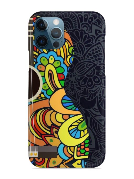 Guitar Vector Art Snap Case for Apple Iphone 12 Pro Zapvi