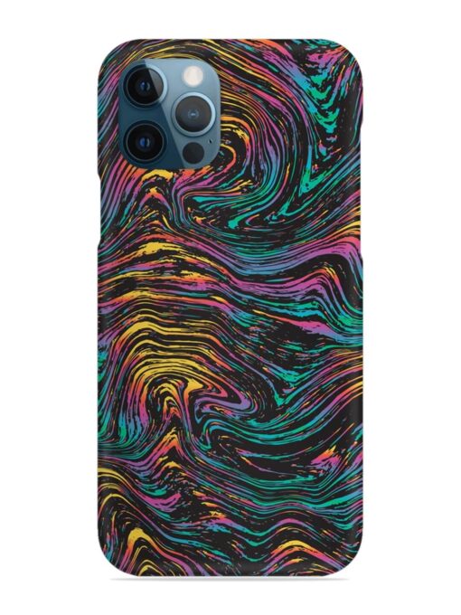 Abstract Liquid Colors Snap Case for Apple Iphone 12 Pro Zapvi