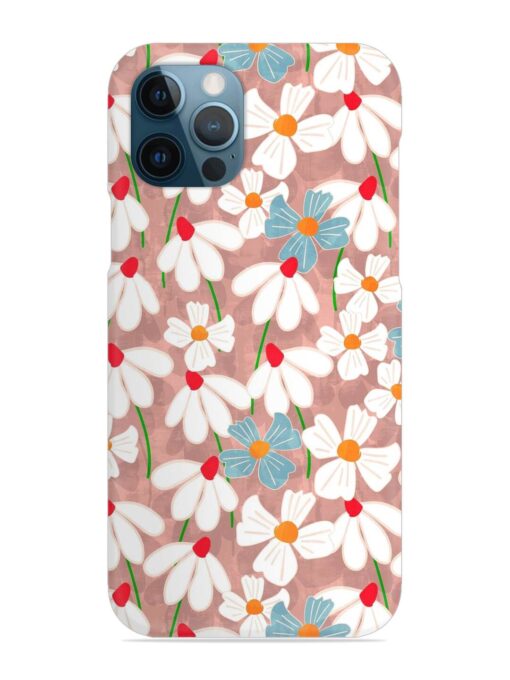 Abstract Petal Flowers Snap Case for Apple Iphone 12 Pro Zapvi