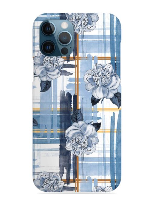 Watercolor Pattern Rose Snap Case for Apple Iphone 12 Pro Zapvi