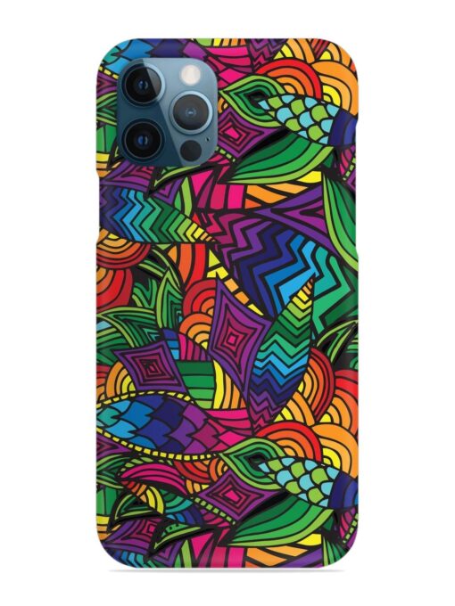 Abstract Multicolor Seamless Snap Case for Apple Iphone 12 Pro Zapvi