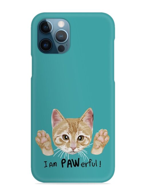 Typography Slogan Cat Snap Case for Apple Iphone 12 Pro Zapvi