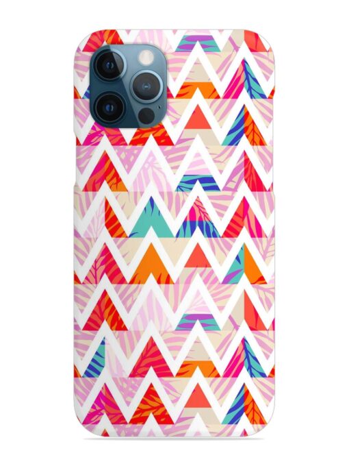 Abstract Triangle Background Snap Case for Apple Iphone 12 Pro Zapvi