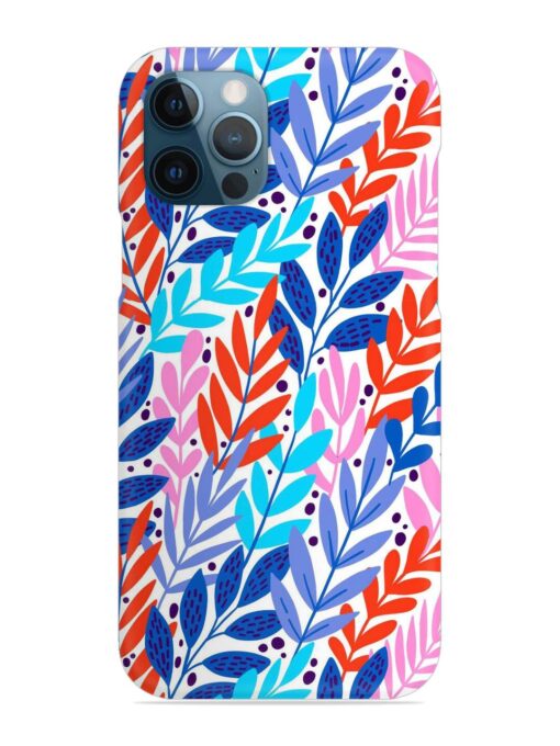 Bright Floral Tropical Snap Case for Apple Iphone 12 Pro Zapvi