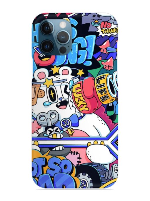 Universal Doodle Snap Case for Apple Iphone 12 Pro Zapvi