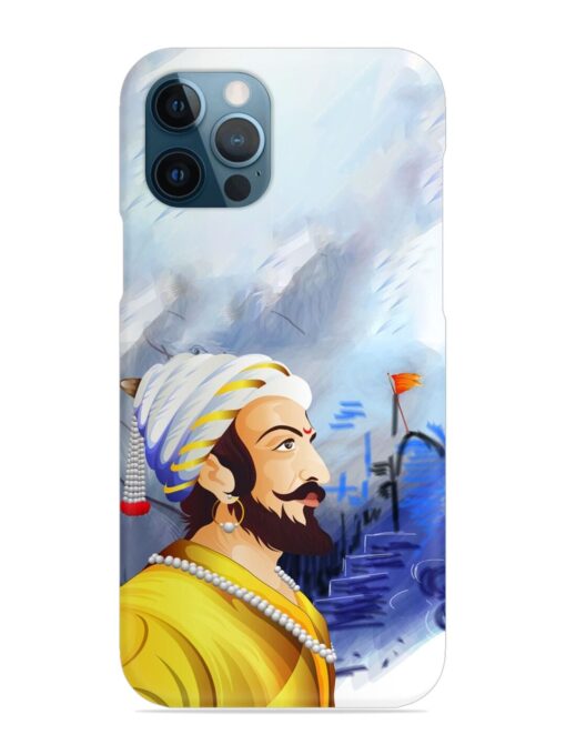 Shivaji Maharaj Color Paint Art Snap Case for Apple Iphone 12 Pro Max Zapvi