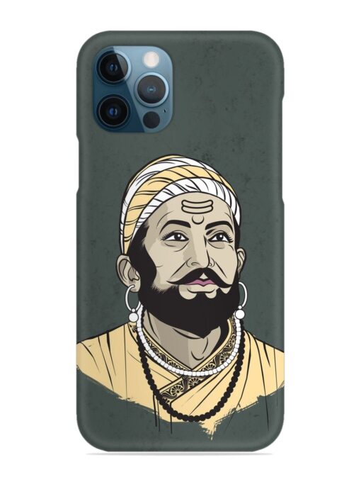 Shivaji Maharaj Vector Art Snap Case for Apple Iphone 12 Pro Max Zapvi