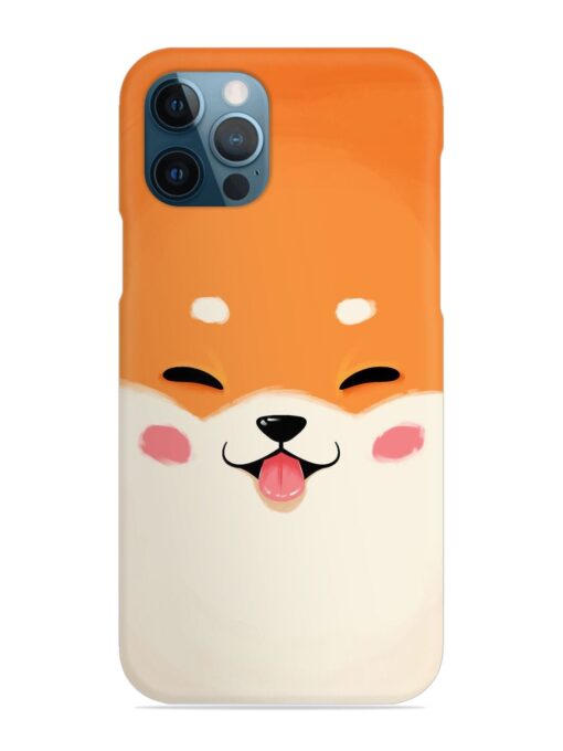 Cute Dog Face Vector Snap Case for Apple Iphone 12 Pro Max Zapvi