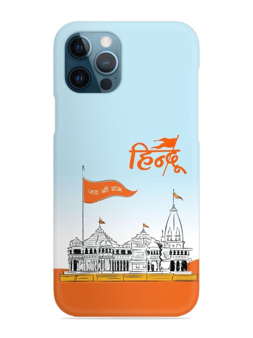 Ram Mandir Hindu Snap Case for Apple Iphone 12 Pro Max Zapvi