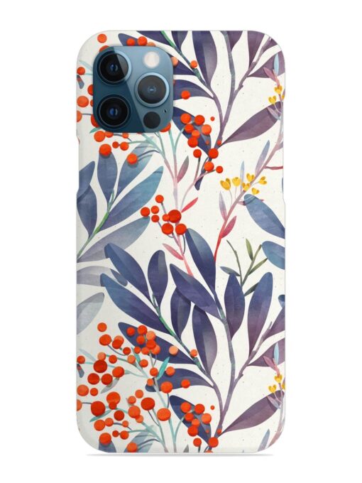 Seamless Floral Pattern Snap Case for Apple Iphone 12 Pro Max Zapvi