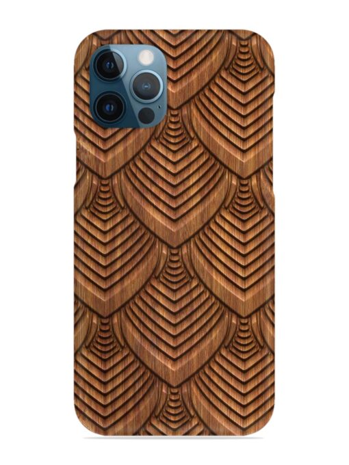 Carved Pattern On Snap Case for Apple Iphone 12 Pro Max Zapvi