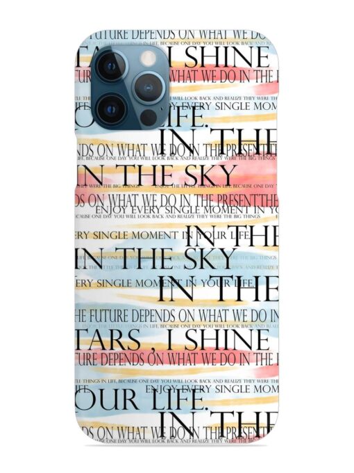 Seamless Slogans Pattern Snap Case for Apple Iphone 12 Pro Max Zapvi