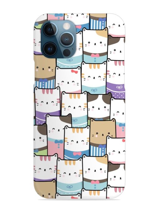 Cute Adorable Cat Snap Case for Apple Iphone 12 Pro Max Zapvi