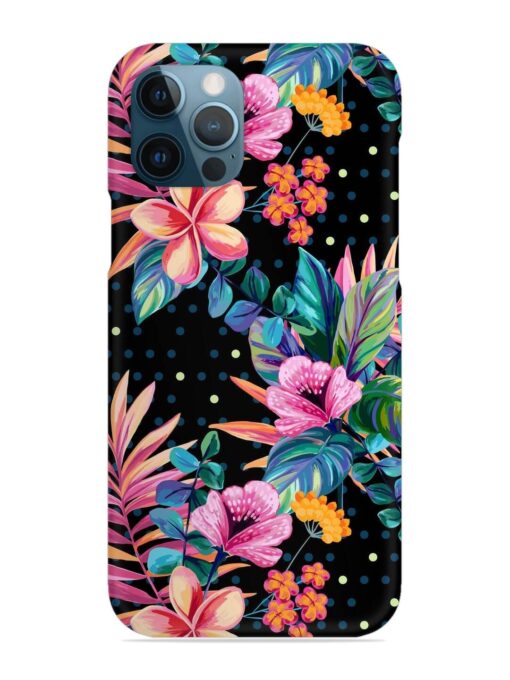 Seamless Floral Pattern Snap Case for Apple Iphone 12 Pro Max Zapvi