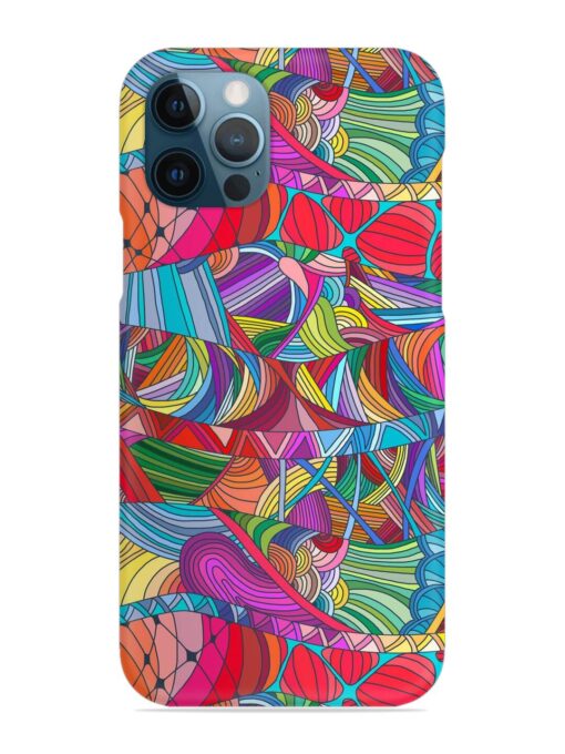 Seamless Patterns Hand Drawn Snap Case for Apple Iphone 12 Pro Max Zapvi