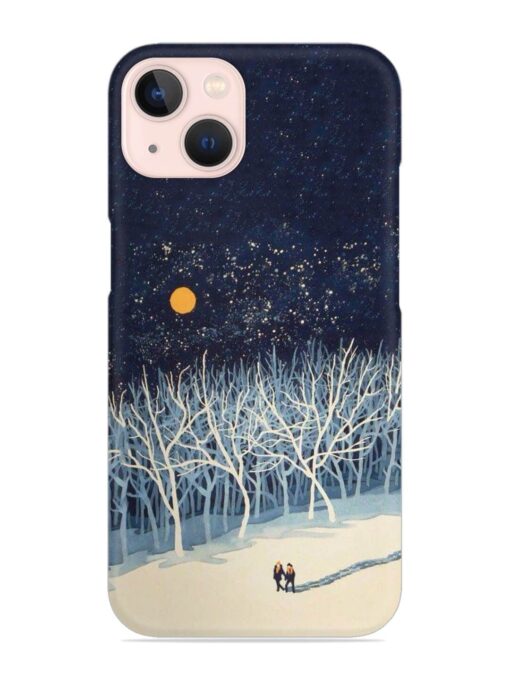 Full Moon Snowshoe Tour Snap Case for Apple Iphone 13 Zapvi