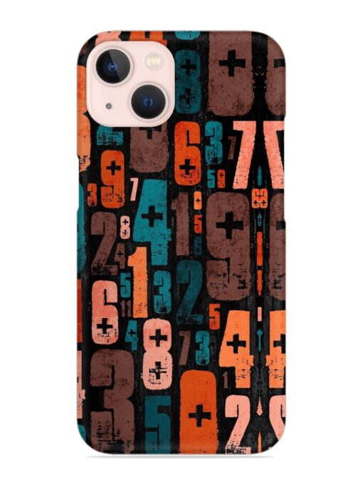 0 To 9 Art Snap Case for Apple Iphone 13 Zapvi