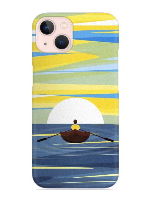 Rowing Person Ferry Paddle Snap Case for Apple Iphone 13 Zapvi