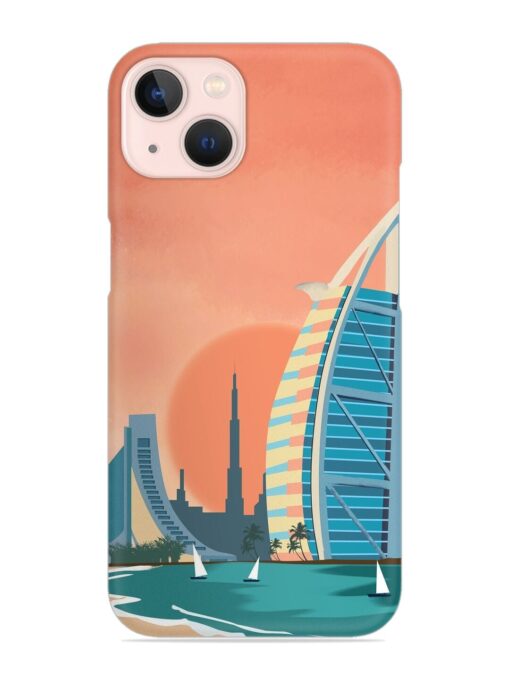 Dubai Architectural Scenery Snap Case for Apple Iphone 13 Zapvi