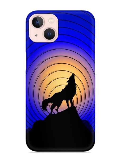 Fox Roaring Design Snap Case for Apple Iphone 13 Zapvi