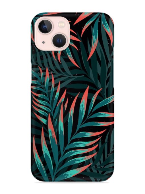 Green Leaf Art Snap Case for Apple Iphone 13 Zapvi