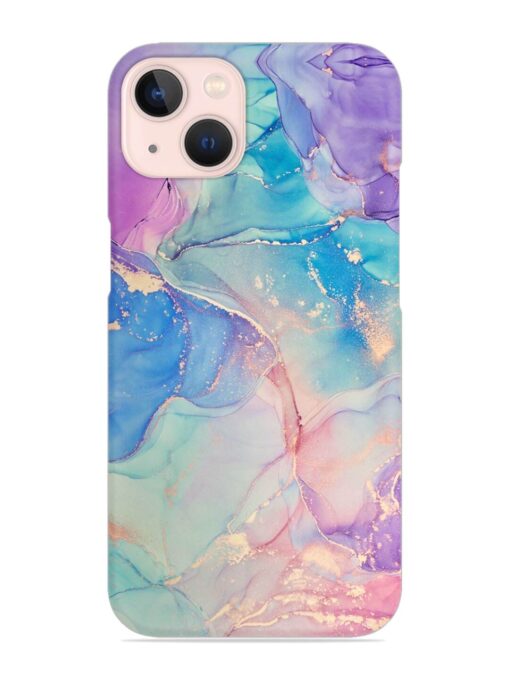 Alcohol Ink Colors Snap Case for Apple Iphone 13 Zapvi