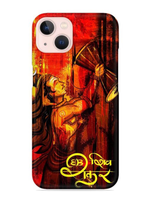 Illustration Lord Shiva Snap Case for Apple Iphone 13 Zapvi