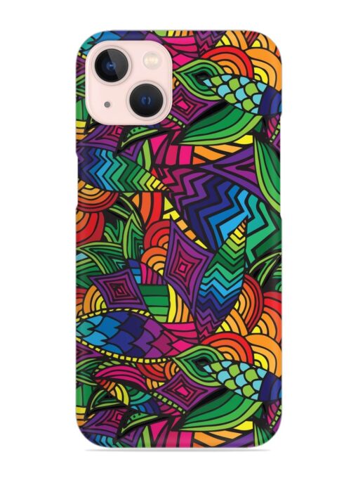 Abstract Multicolor Seamless Snap Case for Apple Iphone 13 Zapvi