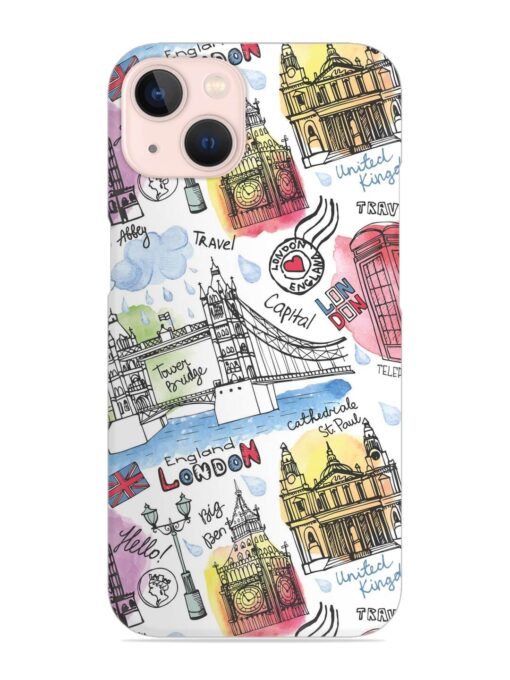 Vector London Landmark Snap Case for Apple Iphone 13 Zapvi