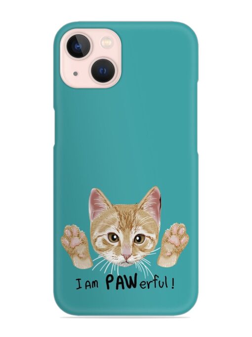 Typography Slogan Cat Snap Case for Apple Iphone 13 Zapvi