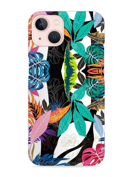 Floral Pattern Bright Snap Case for Apple Iphone 13 Zapvi