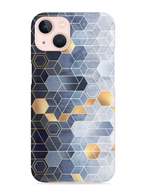 Geometric Abstraction Hexagons Snap Case for Apple Iphone 13 Zapvi