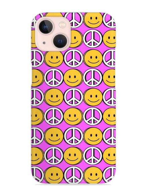 Smiley Face Peace Snap Case for Apple Iphone 13 Zapvi