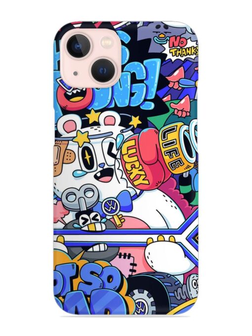 Universal Doodle Snap Case for Apple Iphone 13 Zapvi