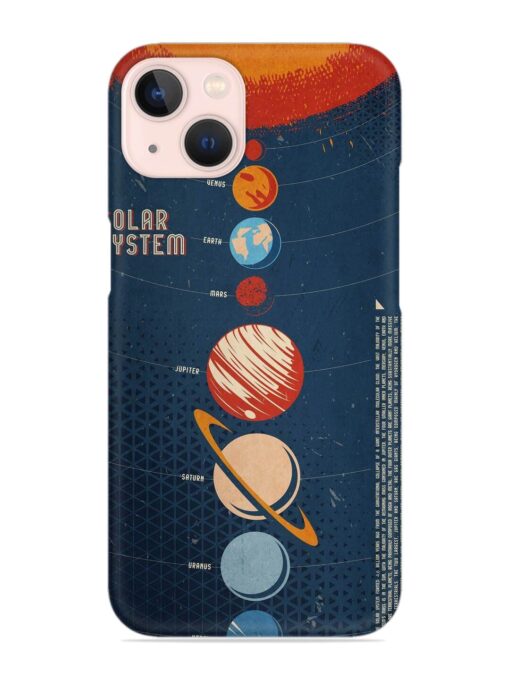 Solar System Vector Snap Case for Apple Iphone 13 Zapvi