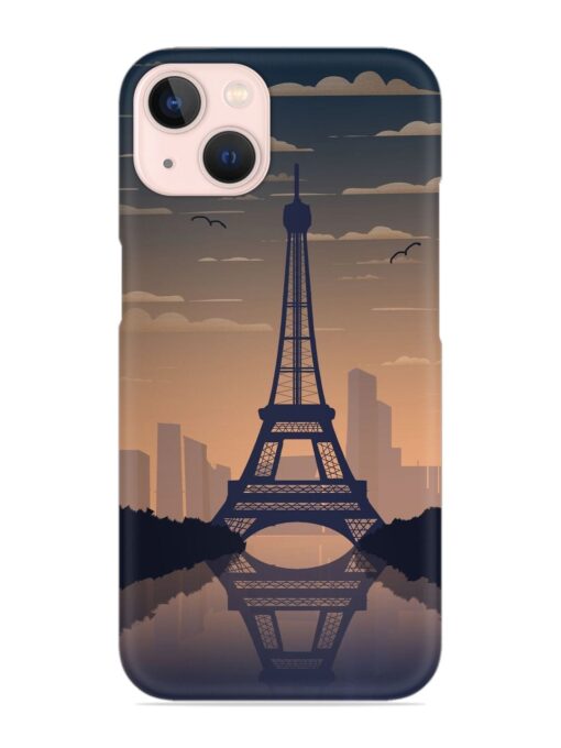 France Paris Eiffel Tower Gradient Snap Case for Apple Iphone 13 Mini Zapvi