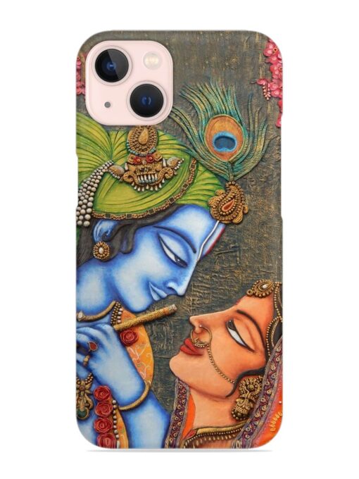 Lord Radha Krishna Flute Art Snap Case for Apple Iphone 13 Mini Zapvi