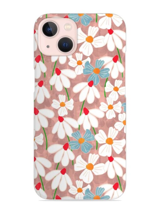 Abstract Petal Flowers Snap Case for Apple Iphone 13 Mini Zapvi