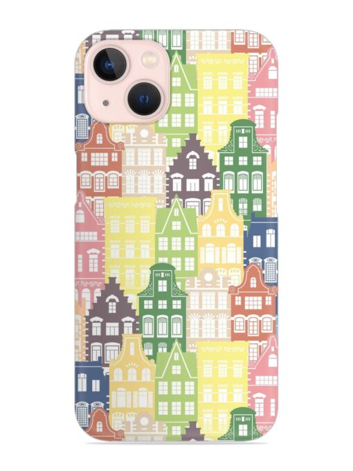 Seamless Shapes Pattern Snap Case for Apple Iphone 13 Mini Zapvi